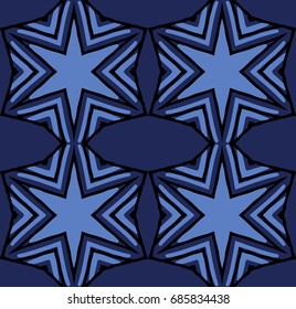 Seamless striped vector pattern. Vintage colored decorative repainting background with tribal and ethnic motifs. Abstract geometric roughly hatched shapes colored with hand drawn brush stokes.