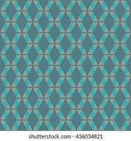 seamless striped vintage rhombus pattern.