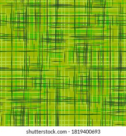 Seamless Stripes. Modern Pattern with Colorful Lines. Seamless Tartan Pattern. Ethnic Print Imitation of Grass Mat. Abstract Texture with Crossing Stripes.
