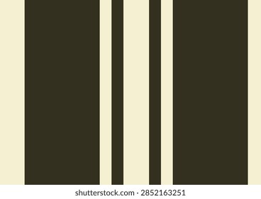 Seamless stripes pattern: mirrored sett of broad blocks, guard stripes and overcheck, identical in warp and weft. peat brown lemon palette. Solid fills only, no transparency or gradients.