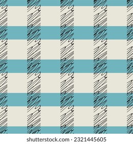 Seamless  stripes pattern. Traditional checker texture. Vector pattern with texture