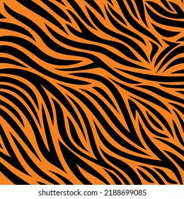 a seamless stripes of tigers fur background vector illustration