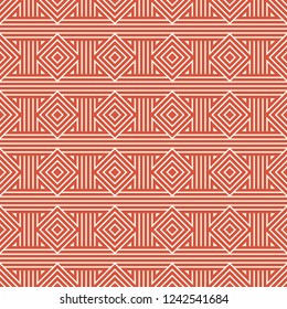 Seamless stripes woven pattern vector. Design lines light red on rose gold background. Design print for textile, fashion, wallpaper, background, floor. Set 5