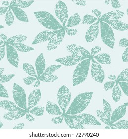 Seamless structure blue leaves