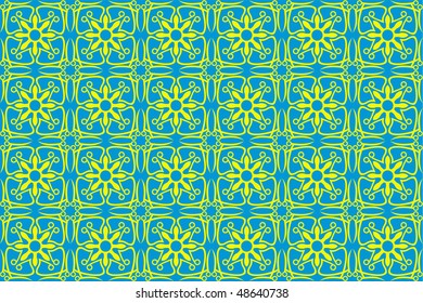 Seamless structure blue and yellow