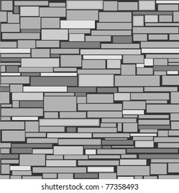 Seamless structure of a decorative stone wall.