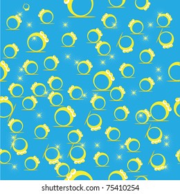 Seamless structure with gold rings