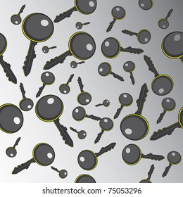 Seamless structure with keys. Illustration