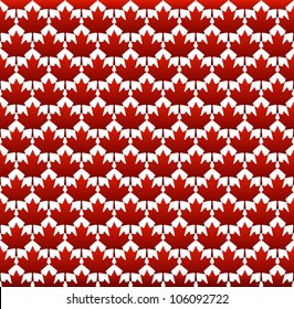 Seamless structure from maple leaves by day of Canada