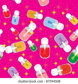 Seamless structure with nail polish. Illustration