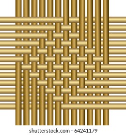 Seamless structure - wickerwork on a white background