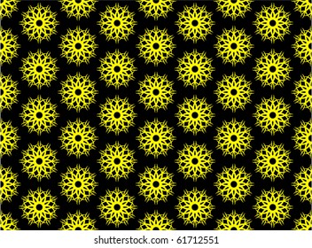 Seamless structure - yellow flowers