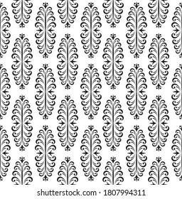 Seamless stylised vintage wallpaper vector pattern