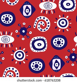 Seamless stylish abstract background with a decorative patterns