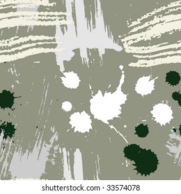Seamless stylish background from scratch and spot. Camouflage.