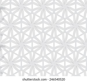 Seamless stylish geometric background. Modern abstract pattern. Flat monochrome design.Repeating ornament gray hexagon net with lines.
