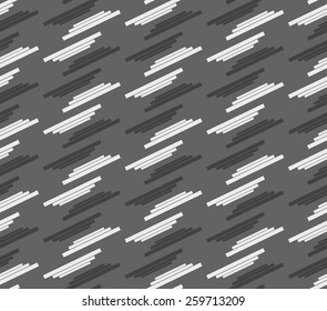 Seamless stylish geometric background. Modern abstract pattern. Flat monochrome design.Monochrome pattern with black and white offset stripes.