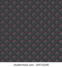 Seamless stylish geometric background. Modern abstract pattern. Flat textured design.Colored geometrical pattern with pink and blue dotted lips.