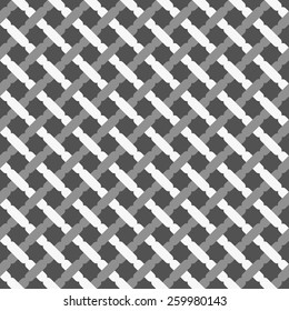 Seamless stylish geometric background. Modern abstract pattern. Flat monochrome design.Monochrome pattern with shades of gray lattice.