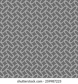 Seamless stylish geometric background. Modern abstract pattern. Flat monochrome design.Monochrome pattern with gray ovals with rounders corners in diagonal order.