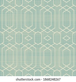 Seamless Stylish Geometric Pattern. Classic Art Deco Seamless Pattern On Texture Background. Abstract Vintage Retro Vector Islamic Wallpaper. Lattice Graphic Design. Vector Modern Tiles Pattern.