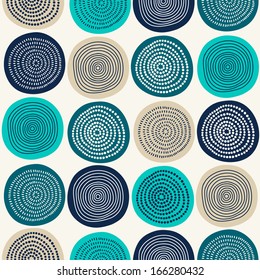 Seamless stylish hand drawn pattern. Vector illustration