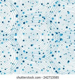 Seamless stylish hand drawn pattern. Vector illustration