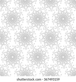 Seamless stylish hand drawn pattern. 