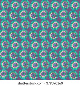 Seamless stylish hand drawn pattern. Vector illustration with concentric circles