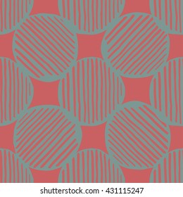 Seamless stylish hand drawn pattern. Vector illustration