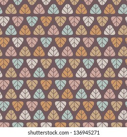 Seamless stylish leaf pattern. Vector illustration