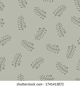 Patrón de hojas elegantes y sin costura. Diseño abstracto moderno para papel, cubierta, tela, textil, decoración interior y otros usuarios.