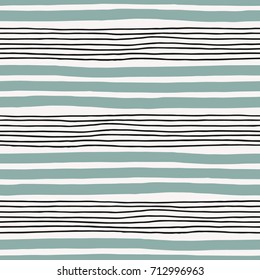 Seamless Stylish Minimalistic Pattern With Bold And Thin Stripes