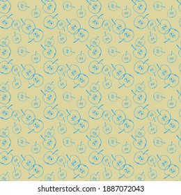 seamless stylish pattern with apples