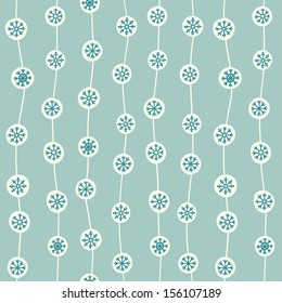 Seamless stylish pattern with christmas balls. Vector illustration