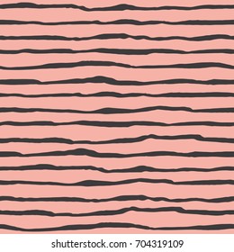 Seamless stylish pattern with hand drawn stripes
