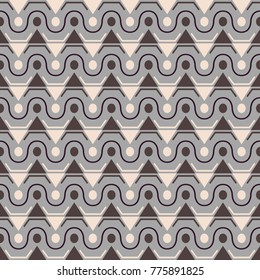 Seamless stylish texture with triangle and grey color. For wallpaper, surface, web design, textile, decor
