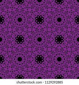 Seamless stylish vector illustration with geometric ornament pattern. Abstract design. For wallpaper, decorative design.