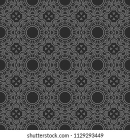 Seamless stylish vector illustration with geometric ornament pattern. Abstract design. For wallpaper, decorative design.