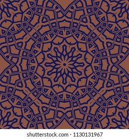 Seamless stylish vector illustration with geometric pattern. Abstract design. For super wallpaper, decorative design.