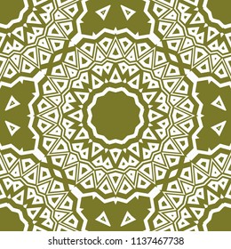 Seamless stylish vector illustration with geometric ornament pattern. Abstract design. For wallpaper, decorative design.