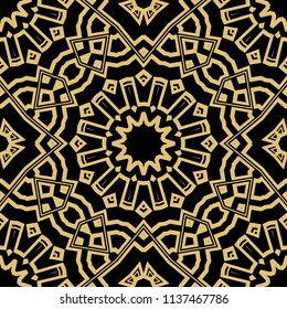 Seamless stylish vector illustration with geometric pattern. Abstract design. For super wallpaper, decorative design.