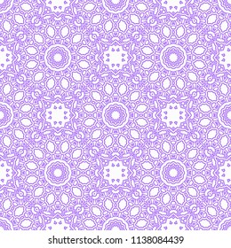 Seamless stylish vector illustration with geometric ornament pattern. Abstract design. For wallpaper, decorative design.