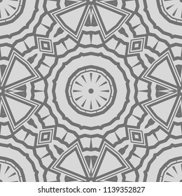 Seamless stylish vector illustration with geometric ornament pattern. Abstract design. For wallpaper, decorative design.