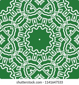 Seamless stylish vector illustration with geometric ornament pattern. Abstract design. For wallpaper, decorative design.