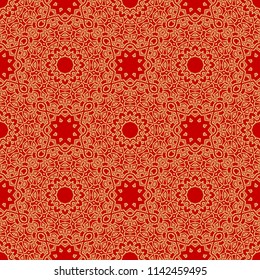 Seamless stylish vector illustration with geometric pattern. Abstract design. For super wallpaper, decorative design.