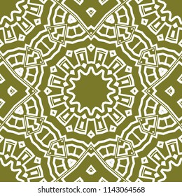 Seamless stylish vector illustration with geometric ornament pattern. Abstract design. For wallpaper, decorative design.