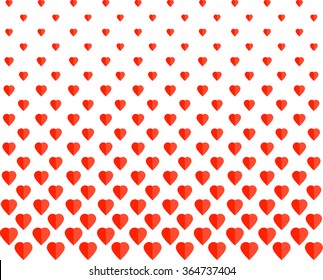 Seamless stylish white pattern with hearts
