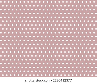 Seamless stylish White Polka Dot Pattern. Vector. For printing on fabric, wallpaper, wrapping paper, decor, surface, textiles. Casual cute Polka Dot texture on color plain background
