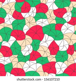Seamless stylized abstract floral pattern. Vector illustration